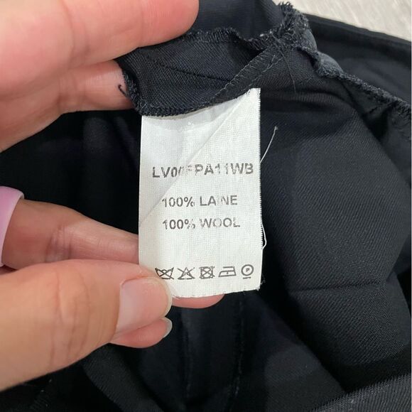 Louis Vuitton Uniform Black Dress Straight Leg Dress Pants Size 32 - Picture 9 of 9